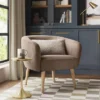Barrel Open Back Accent Chair Velvet Camel - Threshold™ -Threshold Furnish Shop GUEST d36485be ef5a 4048 ba06 e4b86b84bea3