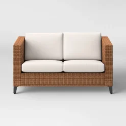 Brookfield Steel Wicker Loveseat - Light Brown - Threshold™ 3 Brookfield Steel Wicker Loveseat - Light Brown - Threshold™ -Threshold Furnish Shop GUEST d47bcc3b 79c3 4937 a78e 1688654a8fe3
