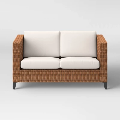 Brookfield Steel Wicker Loveseat - Light Brown - Threshold™ Brookfield Steel Wicker Loveseat - Light Brown - Threshold™ -Threshold Furnish Shop GUEST d47bcc3b 79c3 4937 a78e 1688654a8fe3