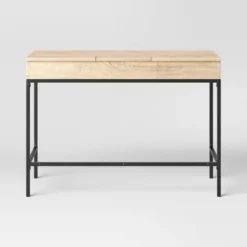 Loring Wood Writing Desk With Drawers And Charging Station - Threshold™ -Threshold Furnish Shop GUEST d4bf598b 8e6f 4420 8439 4adbc964602e