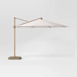 11'x11' Offset Patio Umbrella - Light Wood Pole - Threshold™ -Threshold Furnish Shop GUEST d7b30535 8f96 400e a9ef c247067c3f11