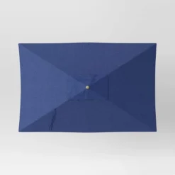 10'x6' Rectangular Market Patio Umbrella - Light Wood Pole - Threshold™ -Threshold Furnish Shop GUEST da953ab7 3018 4b76 8764 bfa251530b2a