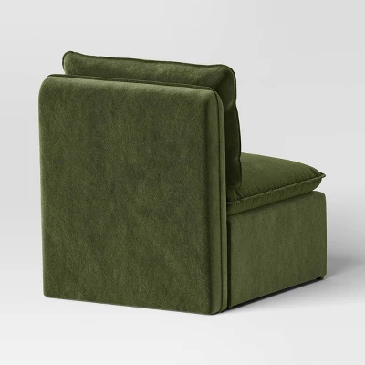 Haven Velvet Modular French Seam Sofa Chair Dark Green - Threshold™ Haven Velvet Modular French Seam Sofa Chair Dark Green - Threshold™ -Threshold Furnish Shop GUEST db0036a6 d5c7 4235 8cdb 3f004594e8ef