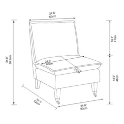 Talbert Pillow Top Slipper Chair With Casters - Threshold™ Designed With Studio McGee -Threshold Furnish Shop GUEST e0bab953 1f7d 4f4e 8ce3 e3efe8d56101