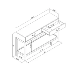Brandeis Woven Console Table Brown - Threshold™ Designed With Studio McGee -Threshold Furnish Shop GUEST e2c73473 e890 4869 94da b0c7a6a1426f