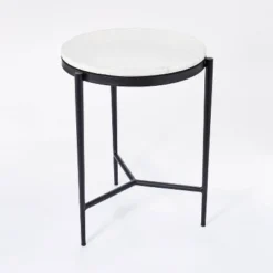 Pleasant Grove Round Marble End Table White - Threshold™ Designed With Studio McGee 4 Pleasant Grove Round Marble End Table White - Threshold™ Designed With Studio McGee -Threshold Furnish Shop GUEST e3e10705 2a8c 4a94 b227 413f936ea152