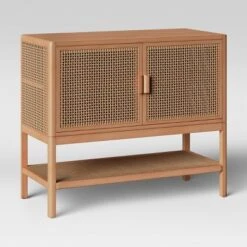 Minsmere 2 Door Cabinet Natural Brown - Threshold™ -Threshold Furnish Shop GUEST e54e9c2e ab33 4b5b bbe6 3a008c8499c9