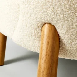 Sculpted Faux Shearling Accent Chair Cream - Threshold™ Designed With Studio McGee 5 Sculpted Faux Shearling Accent Chair Cream - Threshold™ Designed With Studio McGee -Threshold Furnish Shop GUEST e5a88c9a 027c 4714 8c4e b911ef621a58