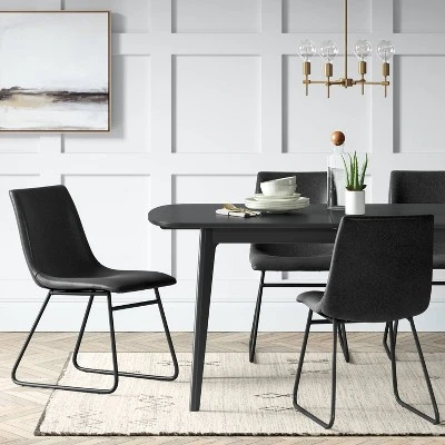 Bowden Faux Leather Dining Chairs - Threshold™ Bowden Faux Leather Dining Chairs - Threshold™ -Threshold Furnish Shop GUEST e8cbe315 b8b2 4e1f 9c9a 3b3b2c9e3270