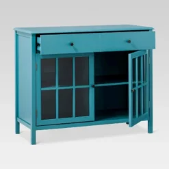 Windham 2 Door Accent Buffet, Cabinet With Shelves - Teal - Threshold™ -Threshold Furnish Shop GUEST ea1ecafb 9cbb 4de8 877c 8072c4a40207