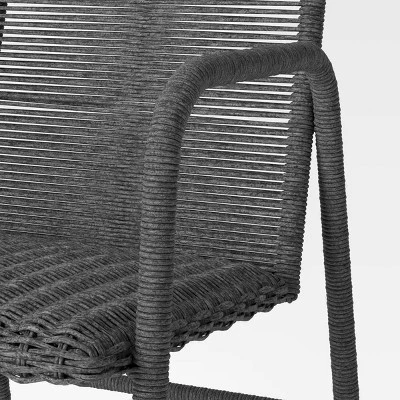 2pc Granby Padded Wicker Outdoor Patio Dining Chairs Arm Chairs Gray - Threshold™ 2pc Granby Padded Wicker Outdoor Patio Dining Chairs Arm Chairs Gray - Threshold™ -Threshold Furnish Shop GUEST eaf73d63 a444 4a74 892d f3eb1ad41619