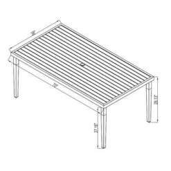 Fairmont Rectangle Steel Patio Dining Table, Outdoor Furniture - Black - Threshold™ -Threshold Furnish Shop GUEST efc5895e 1526 4628 a056 bed43df62610