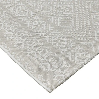5' x 7' Double Diamond Outdoor Rug Silver - Threshold™ 5' X 7' Double Diamond Outdoor Rug Silver - Threshold™ -Threshold Furnish Shop GUEST f03c5848 a2fb 48ea 9cdb a60499733b8c
