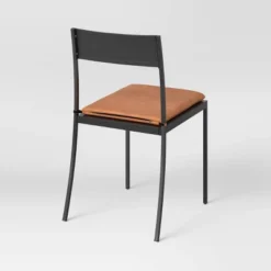 Clion Metal Dining Chair Black/Caramel Faux Leather - Threshold™ 4 Clion Metal Dining Chair Black/Caramel Faux Leather - Threshold™ -Threshold Furnish Shop GUEST f458a01c d806 4965 abc0 b6fcfff52698
