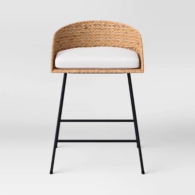 Landis Woven Backed Counter Height Barstool with Cushion - Threshold™ Landis Woven Backed Counter Height Barstool With Cushion - Threshold™ -Threshold Furnish Shop GUEST f56bfafa b122 43c3 a6d4 76ac4f15e11f