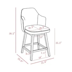 Kinston Swivel Curved Back Upholstered Counter Height Barstool - Threshold™ -Threshold Furnish Shop GUEST f6337fc0 e348 447d 9f0e eeca9263a691