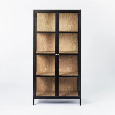 60" Crystal Cove Glass Cabinet Black - Threshold™ designed with Studio McGee 60" Crystal Cove Glass Cabinet Black - Threshold™ Designed With Studio McGee -Threshold Furnish Shop GUEST f6a6b802 1c5f 43a8 8fc2 806360dc956e