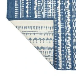 7' X 10' Outdoor Rug Striped Fringe Blue - Threshold™ -Threshold Furnish Shop GUEST f87e445c 81fd 43af bbbd 1dd8caca7131