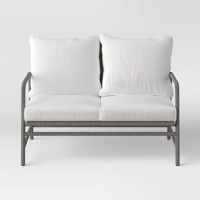 Granby Padded Wicker Patio Loveseat - Gray - Threshold™ Granby Padded Wicker Patio Loveseat - Gray - Threshold™ -Threshold Furnish Shop GUEST fab03356 6ec8 4111 bfdc 879edaf8eaa8