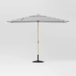 10'x6' Rectangular Market Patio Umbrella - Light Wood Pole - Threshold™ -Threshold Furnish Shop GUEST fc3a8c11 a12b 492e 9086 a37bf385b2dc