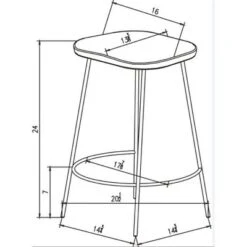 Metal Base Counter Height Barstools With Wood Seat Brown - Threshold™ Designed With Studio McGee -Threshold Furnish Shop GUEST fc6ba567 7d0a 4f6c a2d1 6fb42b1cfa64