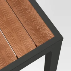 Bryant 6 Person Faux Wood Rectangle Patio Dining Table - Gray/Natural Wood - Threshold™ -Threshold Furnish Shop GUEST fe0a4618 2959 4bc4 8d9a 99dfcf05fb48