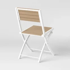 Bryant 4pk Faux Wood Folding Patio Bistro Chairs - White/Light Wood - Threshold™ 5 Bryant 4pk Faux Wood Folding Patio Bistro Chairs - White/Light Wood - Threshold™ -Threshold Furnish Shop GUEST ff0c02ae c0b7 4249 800c e541509c2011